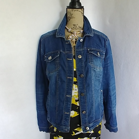 super soft denim jacket womens